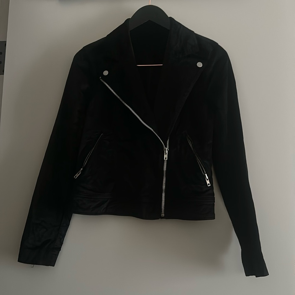 Free People Velvet Moto Jacket Size S